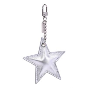 DARK Leather Star Charm Nappa Silver