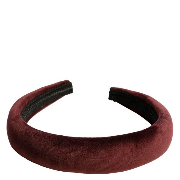 DARK Velvet Hair Band Broad Maroon