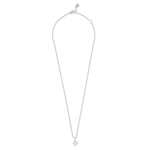 Snö Of Sweden Ashley Stone Pendant Necklace Silver/Clear 45cm