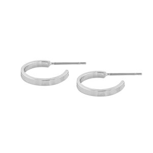 Snö Of Sweden Moe Ring Earring Plain Silver 15mm