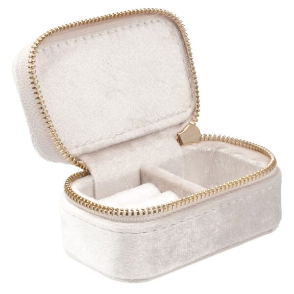 DARK Velvet Jewellery Box Micro Off White