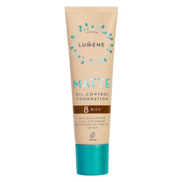 Lumene Matte Oil-Control Foundation SPF20 8 Rich 30ml