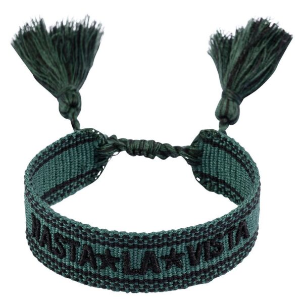 DARK Woven Friendship Bracelet Hasta La Vista Pine