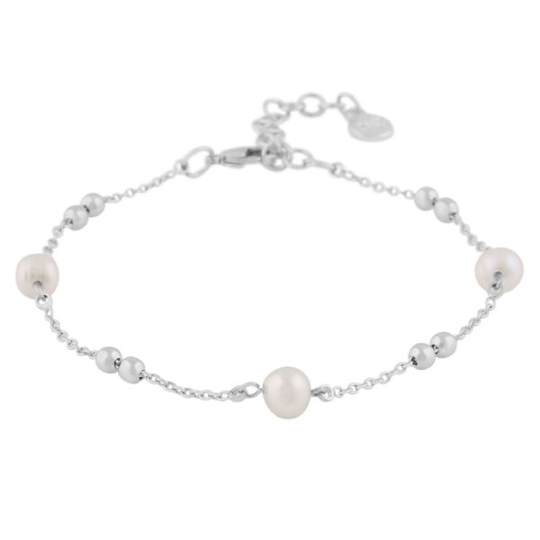 Snö Of Sweden Julie Chain Bracelet Silver/White