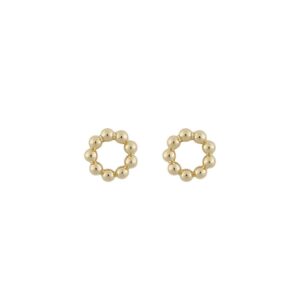 Snö Of Sweden Point Small Round Earring Gold/Plain 11mm