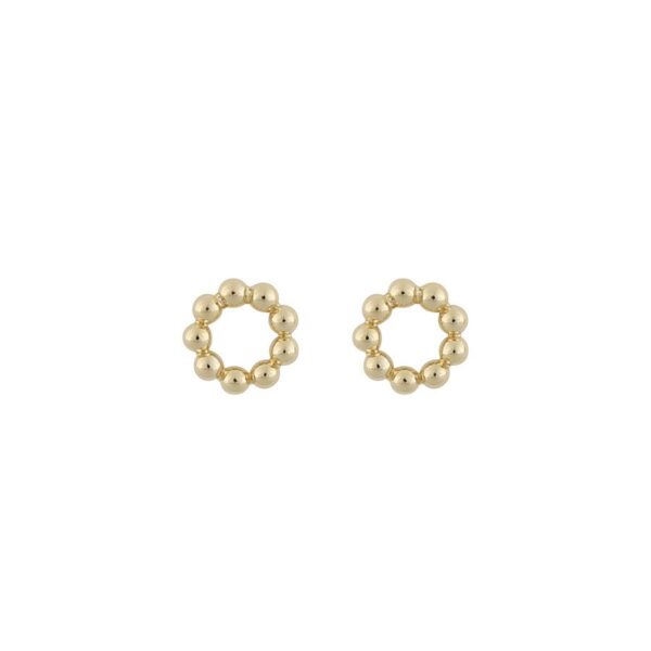 Snö Of Sweden Point Small Round Earring Gold/Plain 11mm