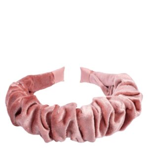 DARK Velvet Hair Band Wave Sparkled Rose