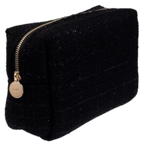 DARK Tweed Make-Up Pouch Small Black