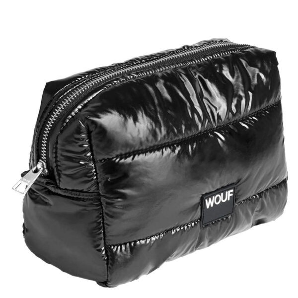 Wouf Black Glossy Toiletry Bag