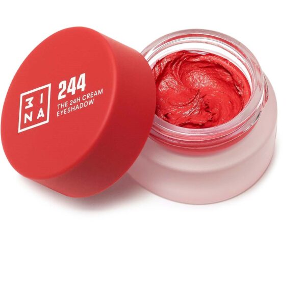 3INA The 24H Cream Eyeshadow 244 Red