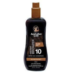 Australian Gold SPF10 Spray Gel With Bronzer 237 ml