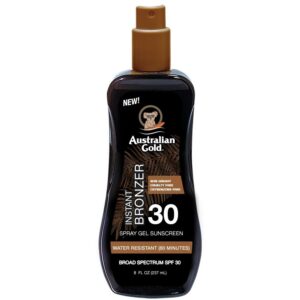 Australian Gold SPF30 Spray Gel With Bronzer 237 ml