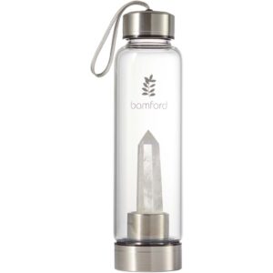 Bamford Crystal Water Bottle Clear Quartz