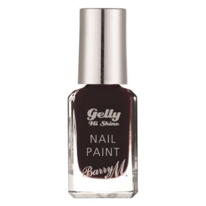 Barry M Gelly Hi Shine Nail Paint Black Cherry