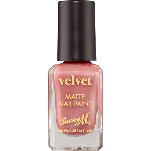 Barry M Velvet Nail Paint  Oyster pink