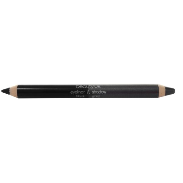 BEAUTY UK Double Ended Pencil (Jumbo) black/ grey