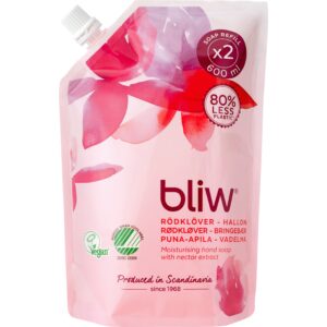 Bliw Rödklöver & Hallon Moisturising Soap Refill 600 ml