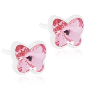 Blomdahl Medical Plastic  Butterfly 5mm Light Rose