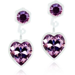 Blomdahl Medical Plastic  Pendant Heart 6mm Light Amethyst