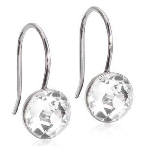 Blomdahl Earrings Pendant Bezel Crystal