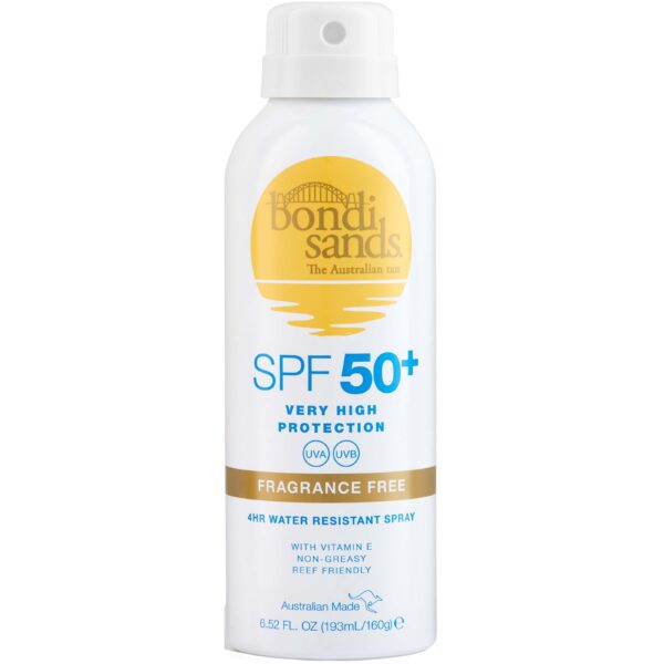 Bondi Sands SPF 50+ Fragrance Free Sunscreen Spray 160 g