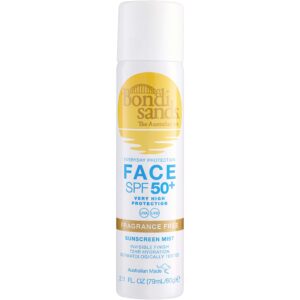 Bondi Sands SPF50+ Fragrance Free Face Mist 79 ml