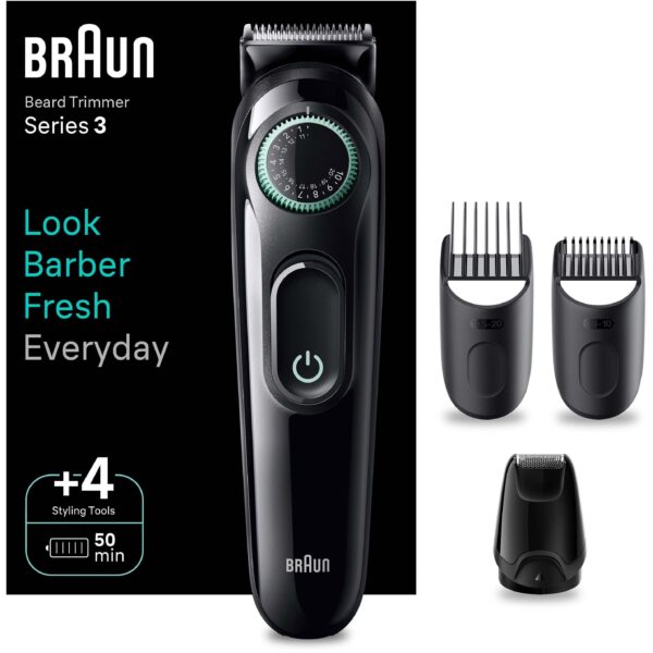 Braun Beard Trimmer Series 3 BT3421 Trimmer For Men With 59