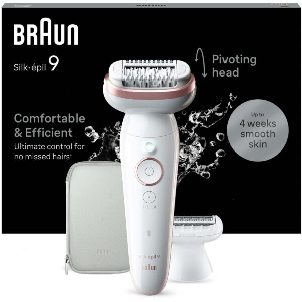 Braun Silk-épil 9 Epilator For Easy Hair Removal Lasting Smooth Skin 9