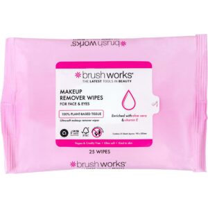 Brushworks Makeup Remover Wipes 25 Sheets