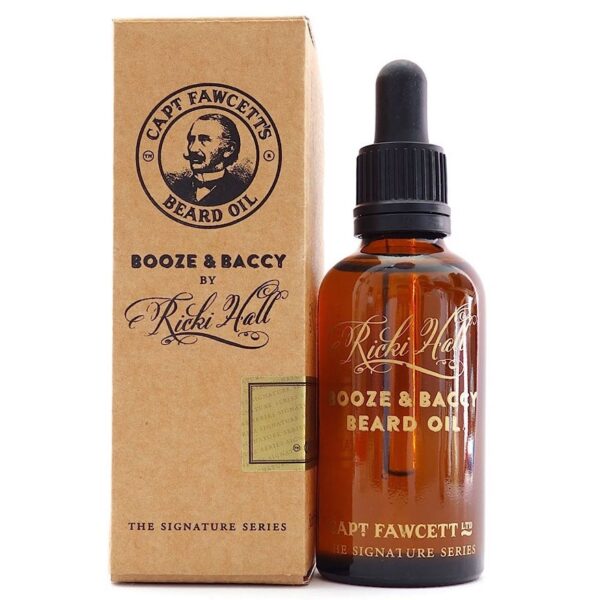 Captain Fawcett Beard Oil Ricky Hall&apos;s Booze & Baccy 50 ml