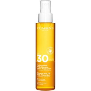 Clarins Glowing Sun Oil High Protection SPF30 Body & Hair 150 ml