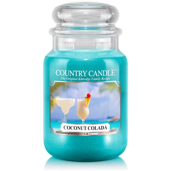 Country Candle Coconut Colada 2 Wick Large Jar 150 h