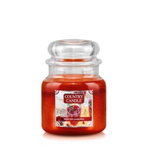 Country Candle Winter Sangria  2 Wick Medium Jar 75 h