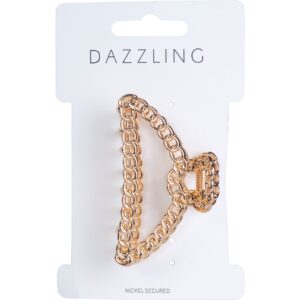 Dazzling Colored Hair Clip Gold