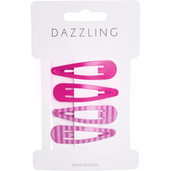 Dazzling Hårspänne 4-pack randigt