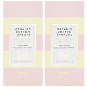 DeoDoc Organic Cotton Tampons Super 2-pack