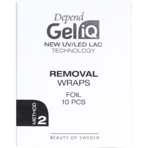 Depend Gel iQ Removal Wraps Foil 10 pcs