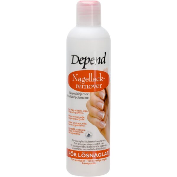 Depend Nagellackremover för Lösnaglar 250 ml