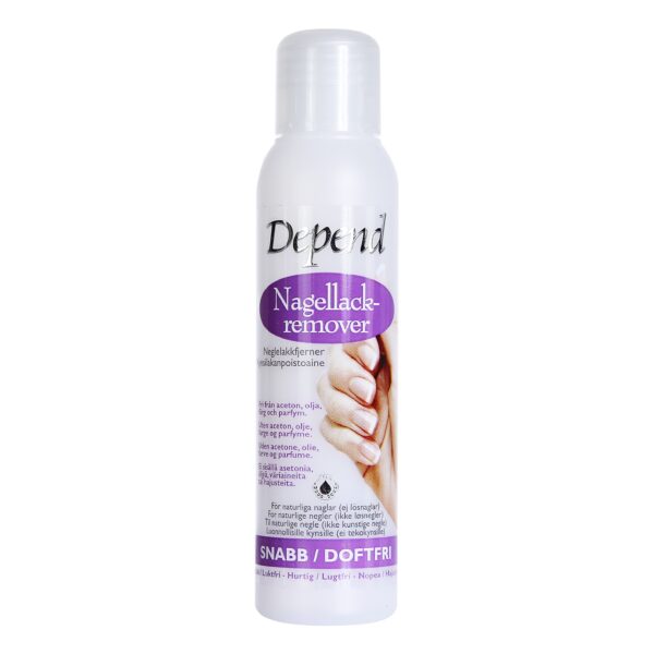 Depend Nagellackremover Snabb/Doftfri 100 ml