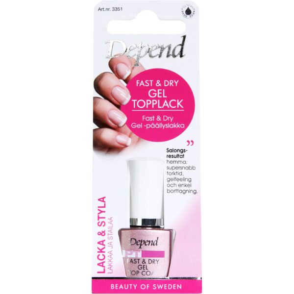 Depend PT Fast & Dry Gel Topplack