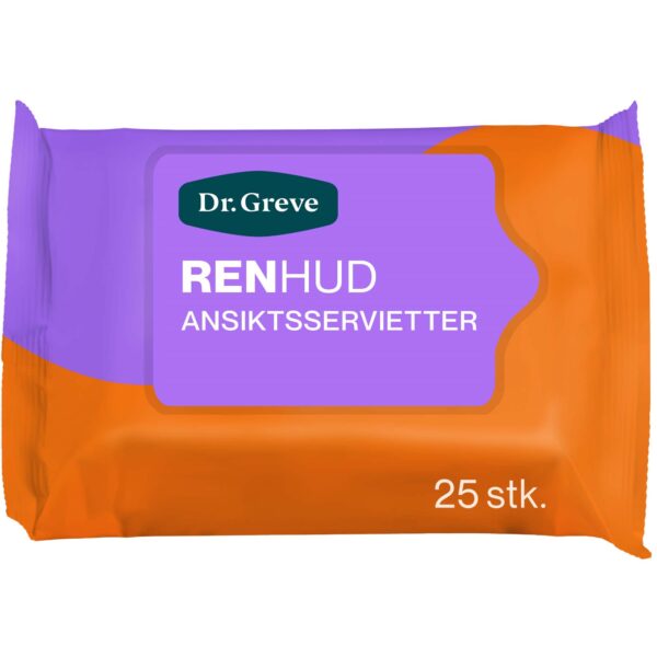 Dr. Greve RENHUD  Ansiktsservietter 25 stk