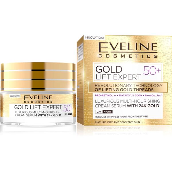 Eveline Cosmetics Gold Lift Expert Day And Night Cream 50+  50 ml