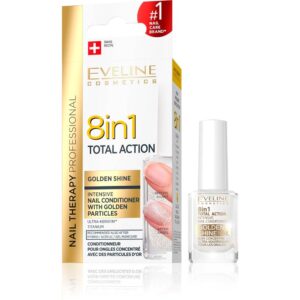 Eveline Cosmetics Nail Therapy Conditioner 8 In 1 Golden Shine  12 ml