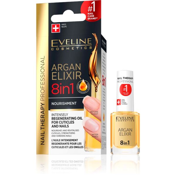 Eveline Cosmetics Nail Therapy Conditioner Professional Argan Elixir