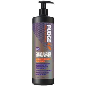 Fudge Clean Blonde Damage Rewind Violet-Toning Shampoo 1000 ml