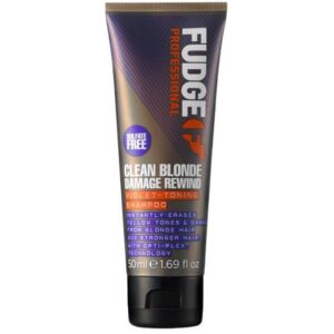 Fudge Clean Blonde Damage Rewind Violet-Toning Shampoo 50 ml