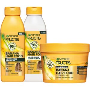 Garnier Fructis Hair Food Banana Trio Kit - Shampoo + Conditioner + Ma