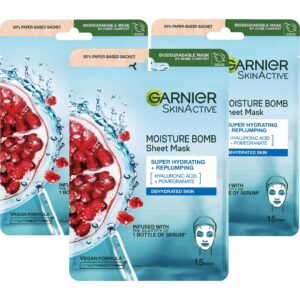 Garnier Pomegranate Sheet Mask Trio