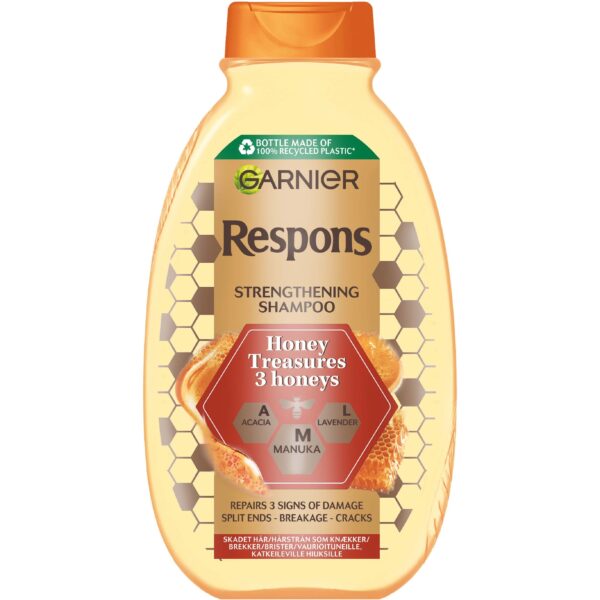 Garnier Respons Honey Treasures 3 honeys Strengthening Shampoo 250 ml