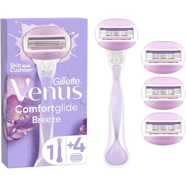 Gillette Venus Comfortglide Breeze Razor x4 Blades